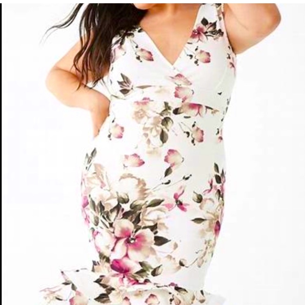 Forever 21 Floral Peplum Dress